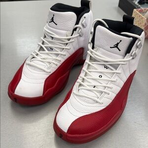 Sold Jordan White and Red Athletic Sneakers